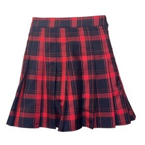 Plaid Size Small Pleated Skirt